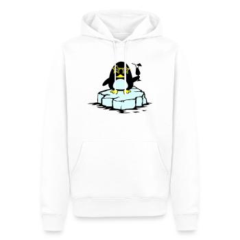 beach pinguin eisscholle - Männer Premium Bio Hoodie - Weiß - Vorne - Nico (187cm)