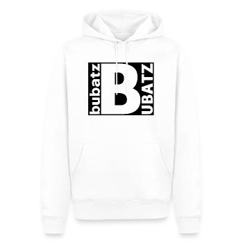 Bubatz logo - Männer Premium Bio Hoodie - Weiß - Vorne - Nico (187cm)