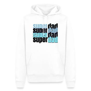 Super Dad Vater Vatertag - Männer Premium Bio Hoodie - Weiß - Vorne - Nico (187cm)