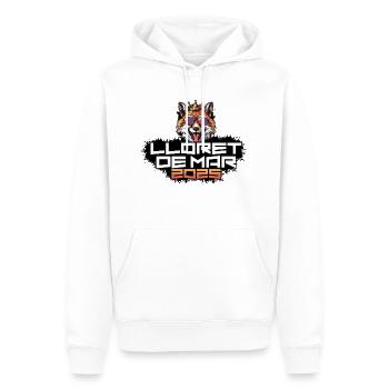 Lloret De Mar 2025 Party Fuchs - Männer Premium Bio Hoodie - Weiß - Vorne - Nico (187cm)