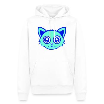 Katze Haustier Tier süß kleine Kätzchen freundlich - Männer Premium Bio Hoodie - Weiß - Vorne - Nico (187cm)