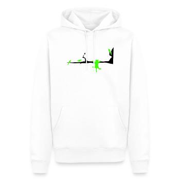 catvogel - Sweat à capuche Premium bio Homme - blanc - Devant - Nico (187cm)