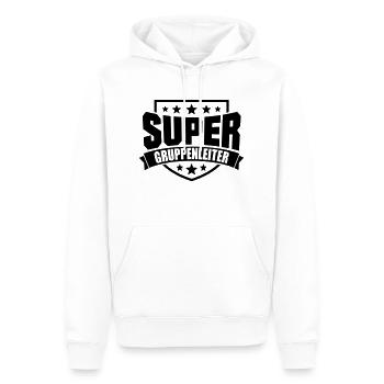 Super Gruppenleiter - Männer Premium Bio Hoodie - Weiß - Vorne - Nico (187cm)