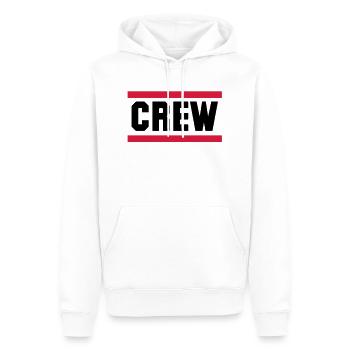 crew - Sweat à capuche Premium bio Homme - blanc - Devant - Nico (187cm)