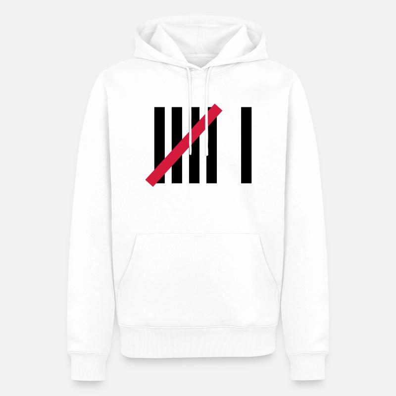 6 Anniversaire - Sweat à capuche Premium bio Homme - blanc