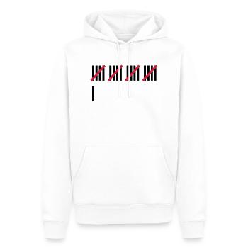 21 . Geburtstag - Männer Premium Bio Hoodie - Weiß - Vorne - Nico (187cm)
