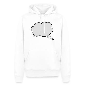 Thought Bubble - Men’s Premium Organic Hoodie - white - Front - Nico (187cm)