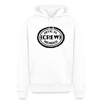 Official Crew Member - Sweat à capuche Premium bio Homme - blanc - Devant - Nico (187cm)