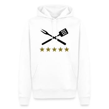 Grillen - Männer Premium Bio Hoodie - Weiß - Vorne - Nico (187cm)