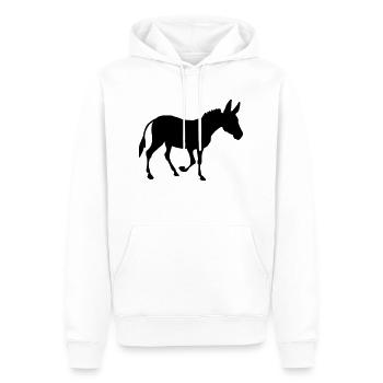 Ass - Men’s Premium Organic Hoodie - white - Front - Nico (187cm)