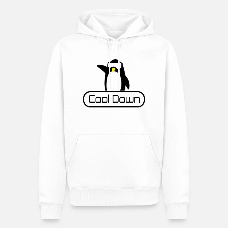 cool down - Männer Premium Bio Hoodie - Weiß