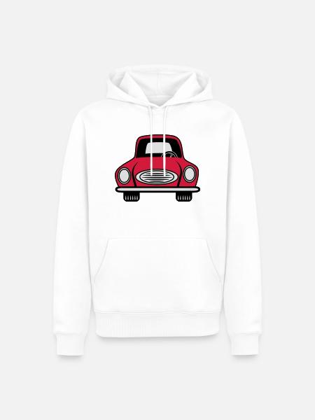 Auto grill Wagen Fahrzeug - Männer Premium Bio Hoodie - Weiß
