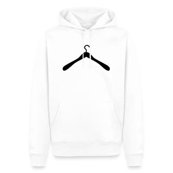Clothes hanger - Men’s Premium Organic Hoodie - white - Front - Nico (187cm)