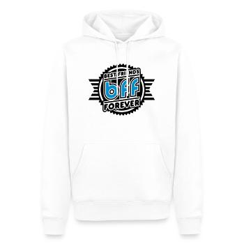 Best Friends Forever (Emblem) - Männer Premium Bio Hoodie - Weiß - Vorne - Nico (187cm)
