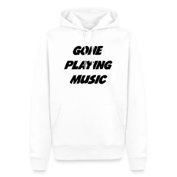 musique / musicien / music / musician - Sweat à capuche Premium bio Homme - blanc - Devant - Nico (187cm)