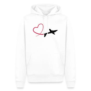 Kunstflug aerobatic Fox - Men’s Premium Organic Hoodie - white - Front - Nico (187cm)