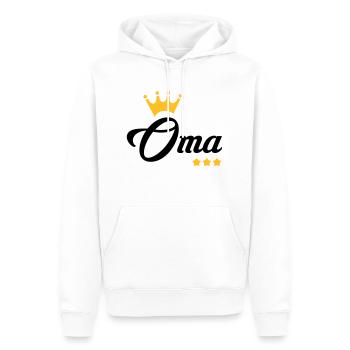 Grandma Gran Oma Grand-Mère Grand Mere - Men’s Premium Organic Hoodie - white - Front - Nico (187cm)