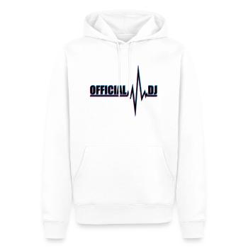 DJ officiel de Puls - Sweat à capuche Premium bio Homme - blanc - Devant - Nico (187cm)