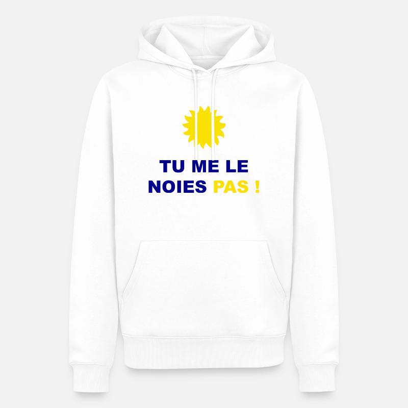 Tu me le noies pas - Sweat à capuche Premium bio Homme - blanc