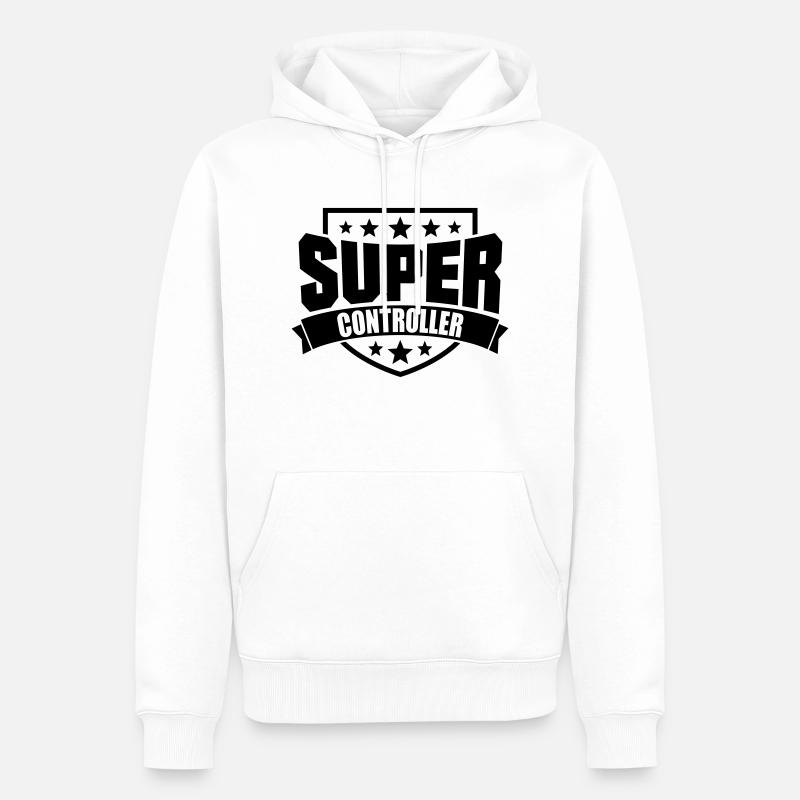 Super Controller - Männer Premium Bio Hoodie - Weiß
