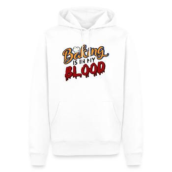 baker bakery bakery craft baking sayings kneader - Men’s Premium Organic Hoodie - white - Front - Nico (187cm)