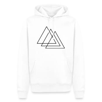Trinity - Männer Premium Bio Hoodie - Weiß - Vorne - Nico (187cm)