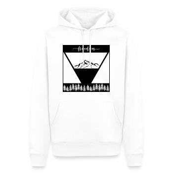 Mountain-Love - Männer Premium Bio Hoodie - Weiß - Vorne - Nico (187cm)