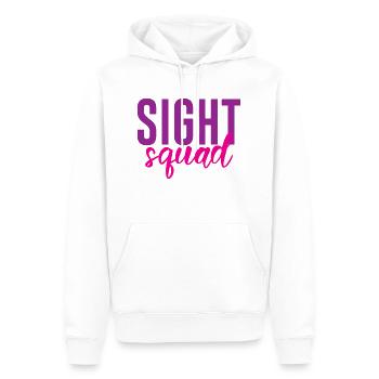 Sight Squad 2 - Men’s Premium Organic Hoodie - white - Front - Nico (187cm)