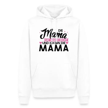 Mutter Familie Mütter Geschenk - Männer Premium Bio Hoodie - Weiß - Vorne - Nico (187cm)