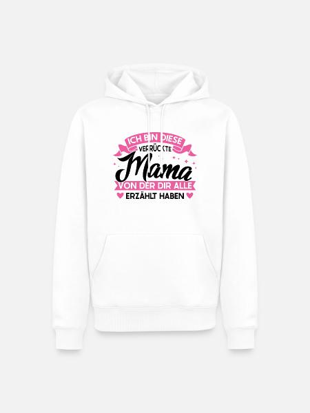 Mutter Familie Mutter Geschenk - Männer Premium Bio Hoodie - Weiß