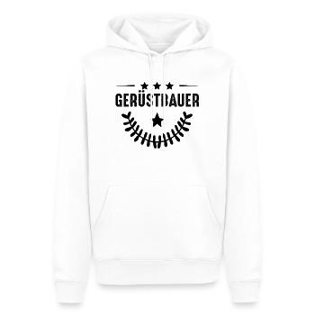 Scaffolding profession - Men’s Premium Organic Hoodie - white - Front - Nico (187cm)