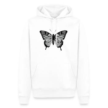 Schmetterling Natur Insekt Schmetterlinge 9 - Männer Premium Bio Hoodie - Weiß - Vorne - Nico (187cm)