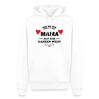 beste mama - Männer Premium Bio Hoodie - Weiß - Vorne - Nico (187cm)