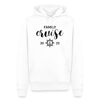 Croisière en famille 2023 - Vacances en famille - Sweat à capuche Premium bio Homme - blanc - Devant - Nico (187cm)