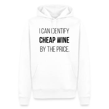 Pinard - Sweat à capuche Premium bio Homme - blanc - Devant - Nico (187cm)