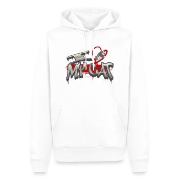 Cat Crew Graffiti Graphic 2 - Men’s Premium Organic Hoodie - white - Front - Nico (187cm)