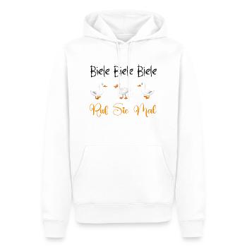 Biele Biele Biele Ruf Sie Mal - Männer Premium Bio Hoodie - Weiß - Vorne - Nico (187cm)