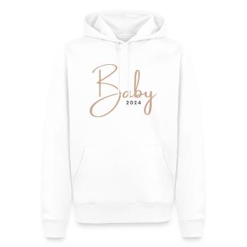 Baby 2024 - Männer Premium Bio Hoodie - Weiß - Vorne - Nico (187cm)