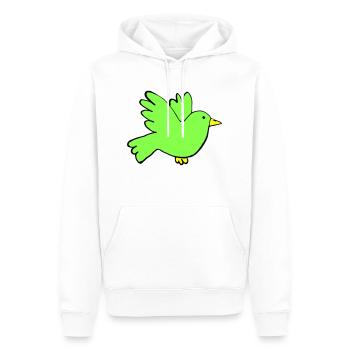 Couleurs des oiseaux - Sweat à capuche Premium bio Homme - blanc - Devant - Nico (187cm)