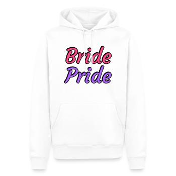 Braut Pride - Lesbische Hochzeit - Männer Premium Bio Hoodie - Weiß - Vorne - Nico (187cm)