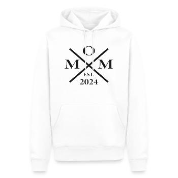 Mom - mommy - maman - Sweat à capuche Premium bio Homme - blanc - Devant - Nico (187cm)