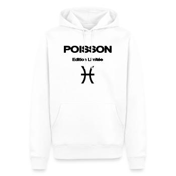 POISSON ELEGANT CADEAU ZODIAQUE EDITION LIMITEE - Sweat à capuche Premium bio Homme - blanc - Devant - Nico (187cm)