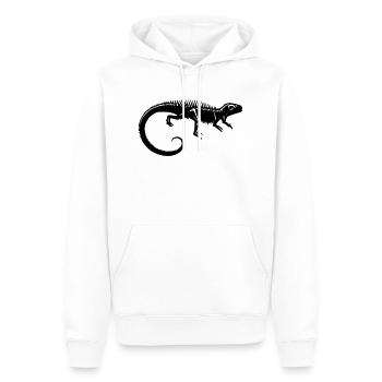 Fossile dinosaure - Sweat à capuche Premium bio Homme - blanc - Devant - Nico (187cm)