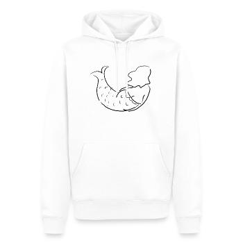 Fette Meerjungfrau - Männer Premium Bio Hoodie - Weiß - Vorne - Nico (187cm)