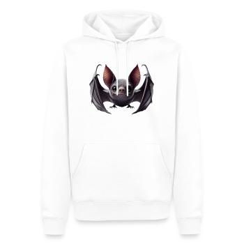 Chauve-souris 2 - Sweat à capuche Premium bio Homme - blanc - Devant - Nico (187cm)