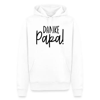 Papa Papi Vater Tochter Sohn Vatertag Männer Shirt - Männer Premium Bio Hoodie - Weiß - Vorne - Nico (187cm)