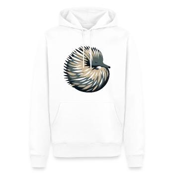 Ameisenigel - Männer Premium Bio Hoodie - Weiß - Vorne - Nico (187cm)