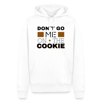 don´t go me on the Cookie - Männer Premium Bio Hoodie - Weiß - Vorne - Nico (187cm)