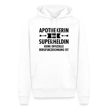 Apothekerin - Superheldin - Männer Premium Bio Hoodie - Weiß - Vorne - Nico (187cm)