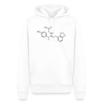 lugduname sweeter than sugar - Men’s Premium Organic Hoodie - white - Front - Nico (187cm)